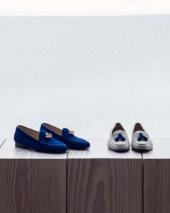 Handmade quality loafers with unique features slide on Adornments